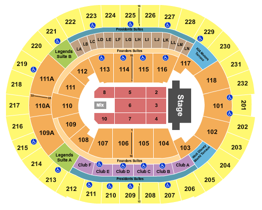 Kia Center Trans-Siberian Orchestra Seating Chart